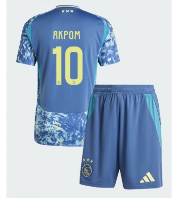 Ajax Chuba Akpom #10 Venkovní dres komplet pro Děti 2024-25 Krátkým Rukávem (+ Krátké kalhoty)
